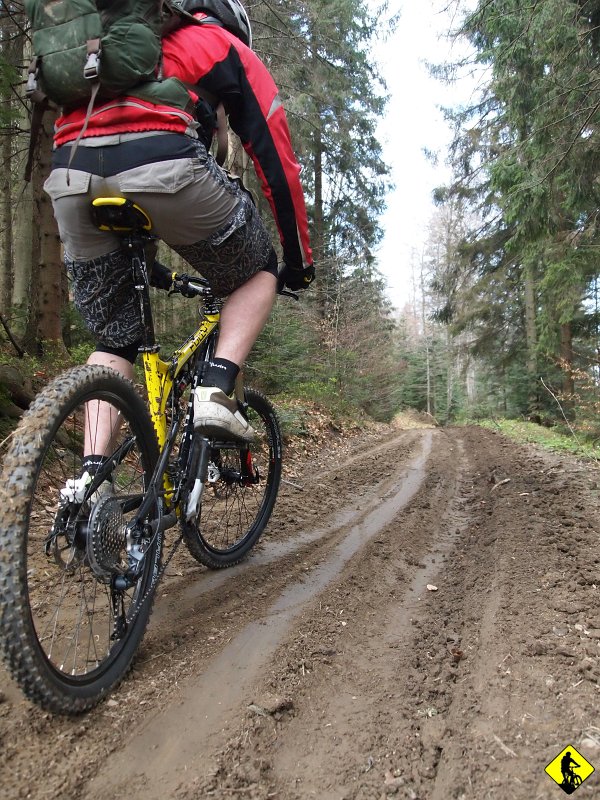 2.jpg - Wojtek zabiera testowego Kellys’a Taka pszczółka z zawiechą rzędu 120 (z tego co pamiętam, a pamięć mam słabą, gdyż nie interesują mnie czyjeś rowery :)