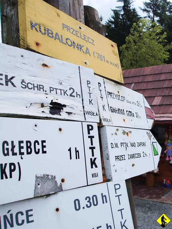 6.jpg - Od Przełęczy Kubalonka czeka nas odcinek asfaltu, praktycznie aż pod schronisko Przysłop pod Baranią Górą.