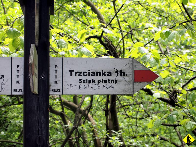 9a.jpg - Do Trzcianki zjeżdżamy czerwonym szlakiem. Nie wiem dlaczego sugerowany czas to 1h, skoro zjechałem w 7min :) Płatny też nie był.