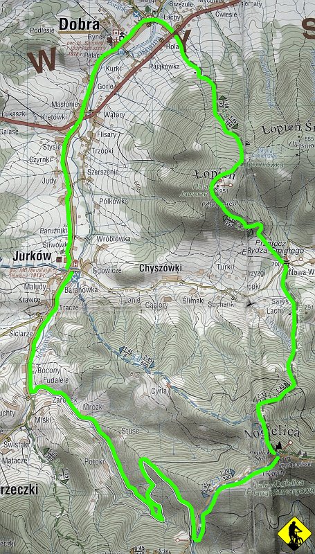 mapa.jpg - Po konsultacji z moim przewodnikiem po Wyspowym wrzucam mapkę z trasą, którą kręciliśmy / buciliśmy :)