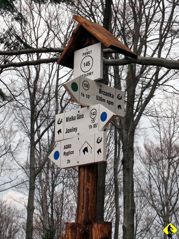 6.jpg - Z tego co zauważyłem (-liśmy) to ktoś postawił w tym regionie na turystykę konną. Nowe słupy z oznakowaniem, aż proszą się o sprawdzenie jak dobrze zostały wykonane :) Muszę w takim razie zaktualizować swój zbiór map, gdyż żadnych konnych szlaków nie zauważyłem na mojej „Ziemi Tarnowskiej” z Compass’u