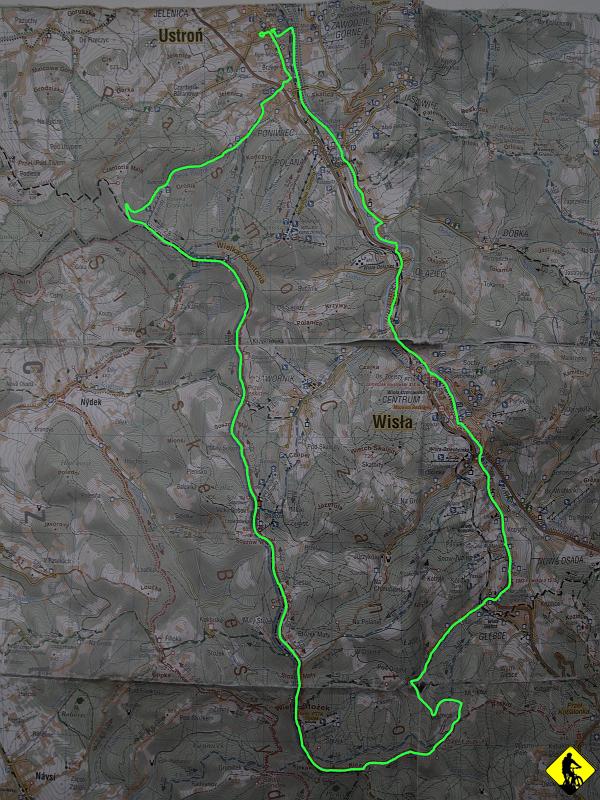 P7222096.jpg - Nasza trasa liczyła ok 40km. Dość łatwa z kilkoma miejscami, gdzie trzeba wypchać lub uważać na zjeździe. Piękna pogodo trwaj!!! Pozdro.