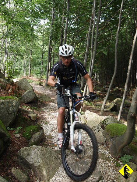 P8196643.jpg - Meldujemy się popołudniu w hotelu, który właściwie jest obozem rowerzystów. Warunki jak dla zwykłego bikera wręcz wymarzone :) Jeszcze tego samego dnia uderzamy na pierwsze ścieżki – a dokładnie ścieżkę dr Wieisnnera. Jest to chyba najbardziej rozpoznawalna trasa z wszystkich.