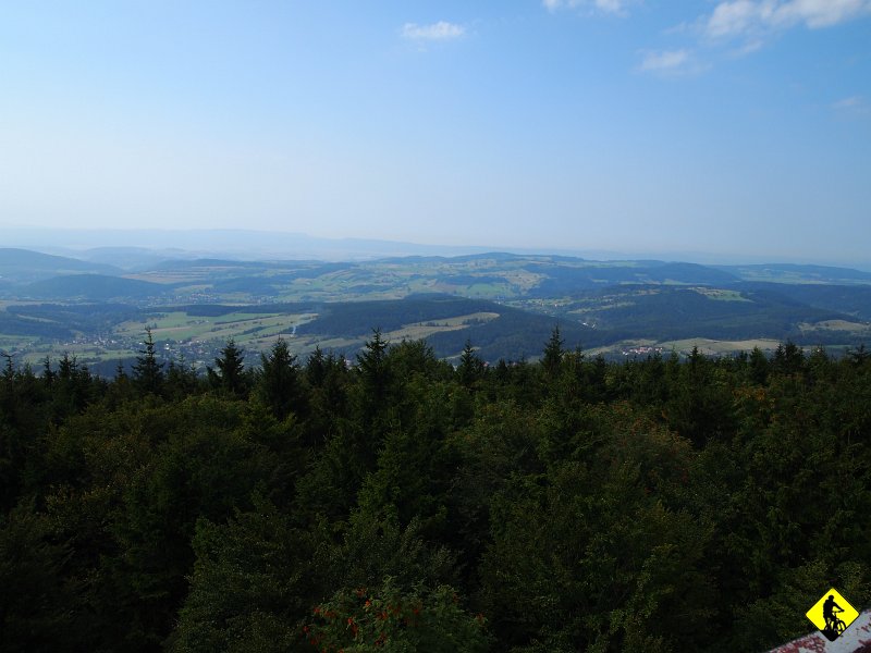 P8237105.JPG - Widok? Jak dla mnie lekko pagórkowaty, ale z siodła wcale się tego nie czuje, bo kręci się w fajnej okolicy, gdzie rower nie przeszkadza, a pomaga zdobywać odległość.