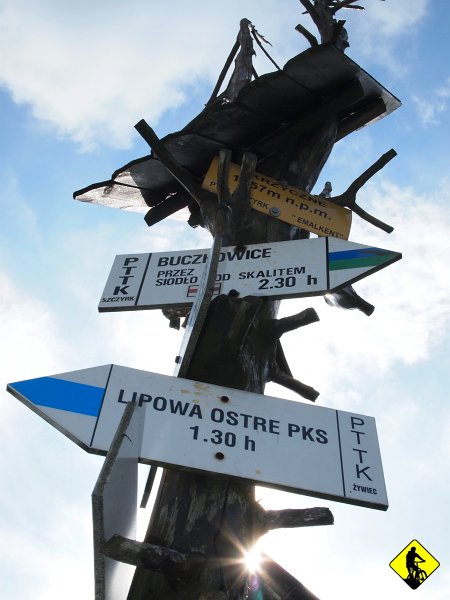 9f.jpg - Muszę przyznać, że pierwszy odcinek ze Skrzycznego jest trudny technicznie, co na koniec dostarcza mocnych wrażeń. Duże kamienie i uskoki z korzeni… grubo!