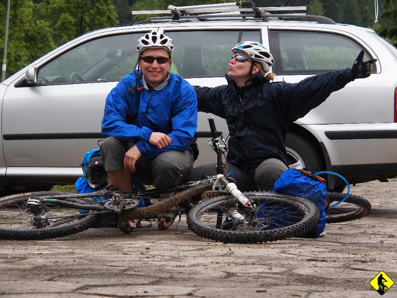 18.JPG - Uff… przestało się niebo nade mną mścić i dojechaliśmy do Piwnicznej szczęśliwie przez przełęcz Bukowinę i Groń.